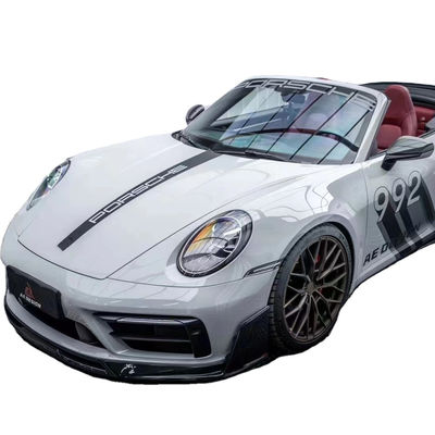 For Porsche 992s Carbon Fiber Body Kit 992s AE Style Dry Carbon Fiber Front Lip Diffuser Spoiler Side Skirt
