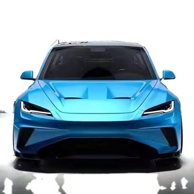 2024 Repair Tesla Body Kit Carbon Fiber Model 3 Spoiler Robot Style Front And Rear Bumper