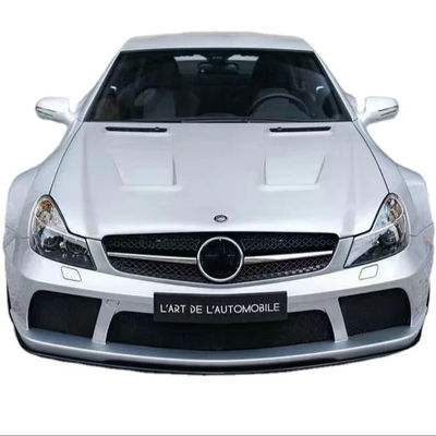 For Mercedes SL R230 Widebody Kit SL R230 Upgraded BS Style Front and Rear Bumper Spoiler Widebody Kit