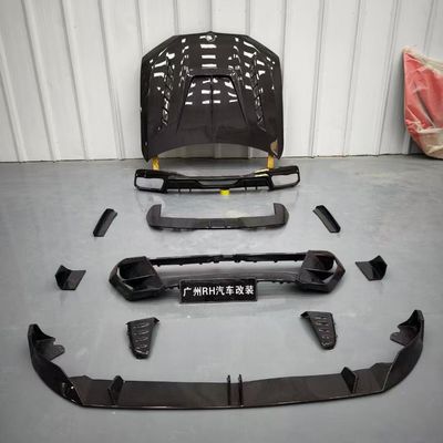 BMW X7 Carbon fiber Body Kit X7 LD style carbon fiber front lip diffuser Spoiler hood wheel arch