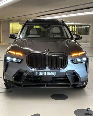BMW X7 Carbon fiber Body Kit X7 LD style carbon fiber front lip diffuser Spoiler hood wheel arch