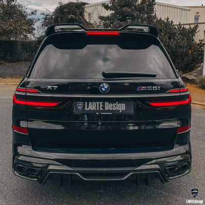 BMW X7 Carbon fiber Body Kit X7 LD style carbon fiber front lip diffuser Spoiler hood wheel arch