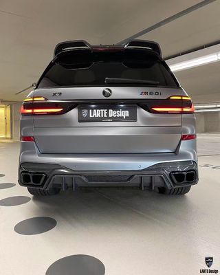 BMW X7 Carbon fiber Body Kit X7 LD style carbon fiber front lip diffuser Spoiler hood wheel arch