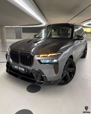 BMW X7 Carbon fiber Body Kit X7 LD style carbon fiber front lip diffuser Spoiler hood wheel arch