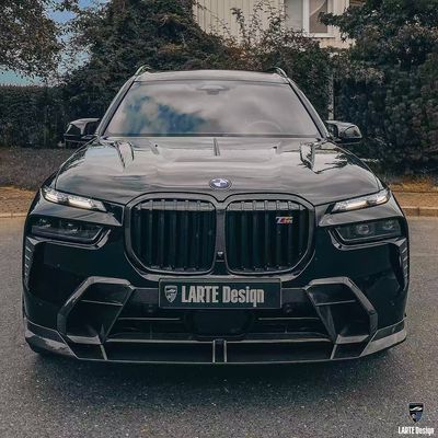 BMW X7 Carbon fiber Body Kit X7 LD style carbon fiber front lip diffuser Spoiler hood wheel arch