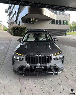 BMW X7 Carbon fiber Body Kit X7 LD style carbon fiber front lip diffuser Spoiler hood wheel arch