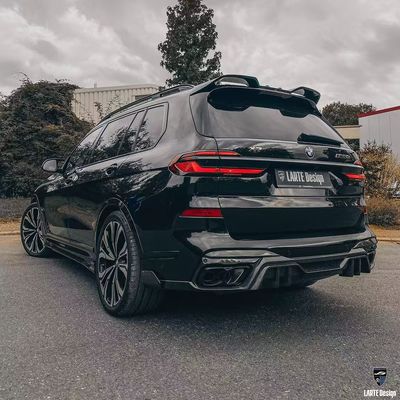 BMW X7 Carbon fiber Body Kit X7 LD style carbon fiber front lip diffuser Spoiler hood wheel arch