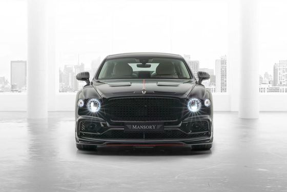 Bentley Flying Spur Carbon fiber body Kit Flying Spur upgrades MANSORY style front lip diffuser Spoiler hood body kit