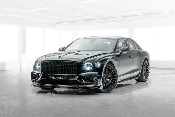 Bentley Flying Spur Carbon fiber body Kit Flying Spur upgrades MANSORY style front lip diffuser Spoiler hood body kit