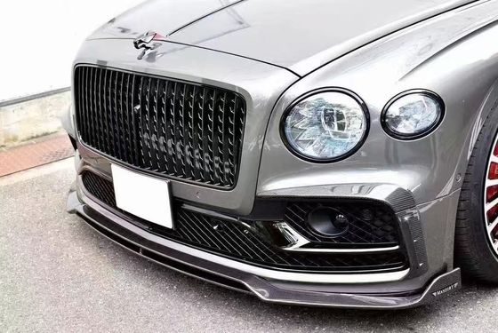 Bentley Flying Spur Carbon fiber body Kit Flying Spur upgrades MANSORY style front lip diffuser Spoiler hood body kit