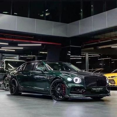 Bentley Flying Spur Carbon fiber body Kit Flying Spur upgrades MANSORY style front lip diffuser Spoiler hood body kit