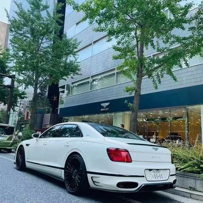 Bentley Flying Spur Carbon fiber body Kit Flying Spur upgrades MANSORY style front lip diffuser Spoiler hood body kit