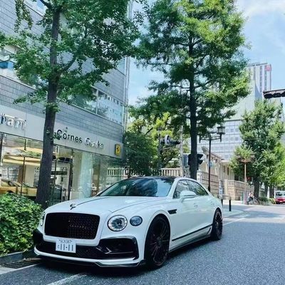 Bentley Flying Spur Carbon fiber body Kit Flying Spur upgrades MANSORY style front lip diffuser Spoiler hood body kit