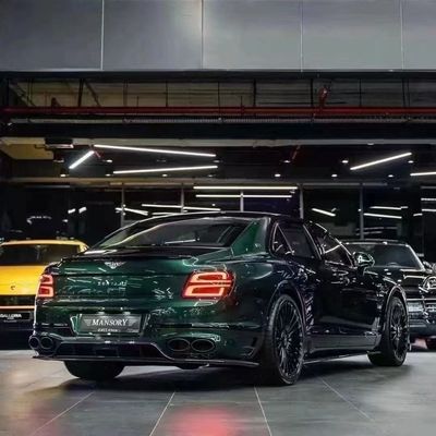 Bentley Flying Spur Carbon fiber body Kit Flying Spur upgrades MANSORY style front lip diffuser Spoiler hood body kit