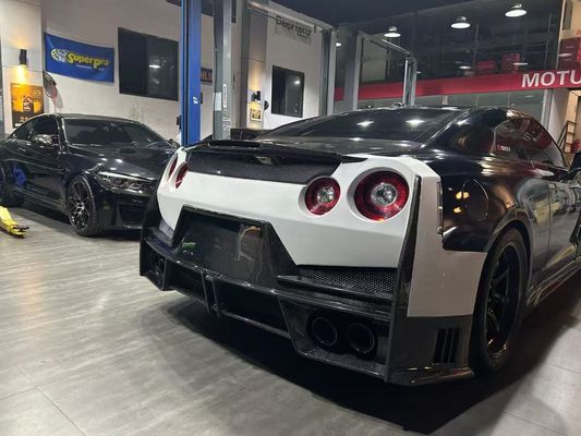 Nissan GTR Carbon fiber body Kit GTR r35 Upgraded 2024nismo style front and rear bumper spoilers hood fenders