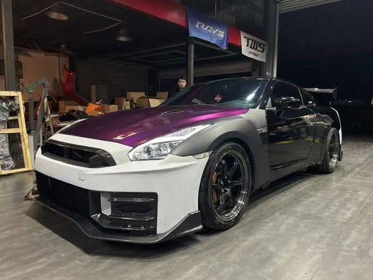 Nissan GTR Carbon fiber body Kit GTR r35 Upgraded 2024nismo style front and rear bumper spoilers hood fenders