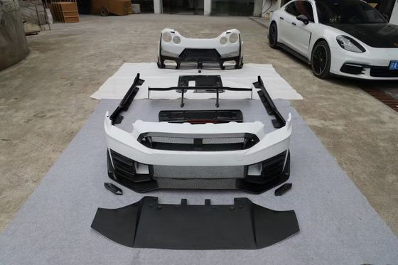 Nissan GTR Carbon fiber body Kit GTR r35 Upgraded 2024nismo style front and rear bumper spoilers hood fenders
