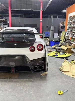 Nissan GTR Carbon fiber body Kit GTR r35 Upgraded 2024nismo style front and rear bumper spoilers hood fenders