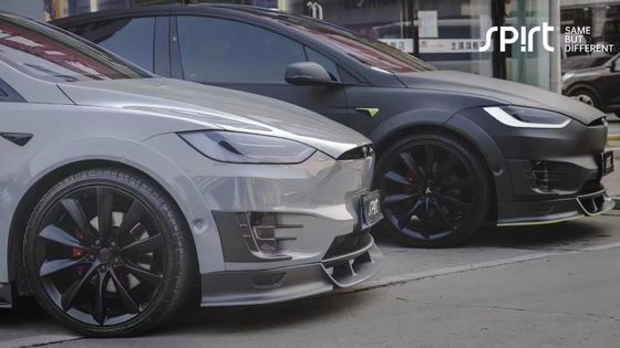 Tesla model X Carbon Fiber Body Kit model X Carbon fiber front lip diffuser Spoiler hood wheel arch wide body kit
