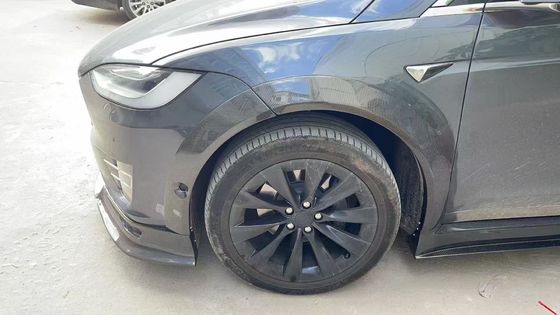 Tesla model X Carbon Fiber Body Kit model X Carbon fiber front lip diffuser Spoiler hood wheel arch wide body kit