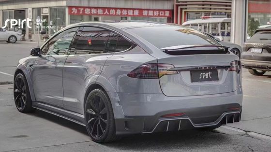 Tesla model X Carbon Fiber Body Kit model X Carbon fiber front lip diffuser Spoiler hood wheel arch wide body kit