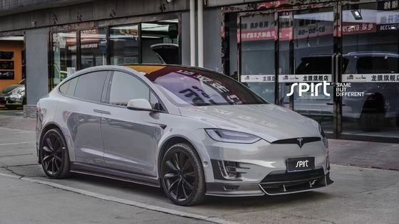 Tesla model X Carbon Fiber Body Kit model X Carbon fiber front lip diffuser Spoiler hood wheel arch wide body kit
