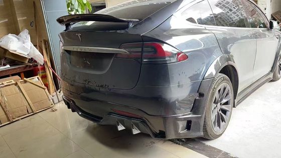 Tesla model X Carbon Fiber Body Kit model X Carbon fiber front lip diffuser Spoiler hood wheel arch wide body kit