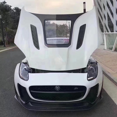High Quality Carbon Fiber F-type Carbon Fiber Hood  for Jaguar F-Type Upgrade IMP Style Hood