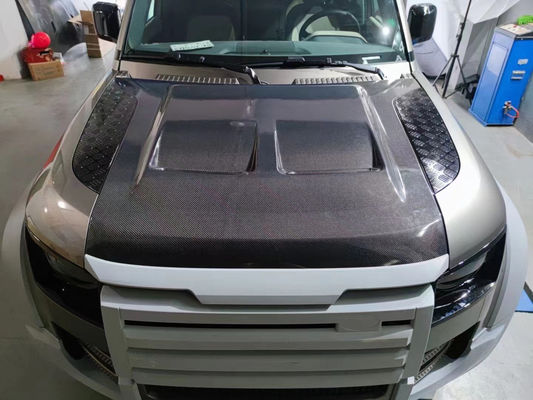 Carbon Fiber Hood for Land Rover Defender Carbon Fiber Material  Defender Upgraded SVR Style Cover