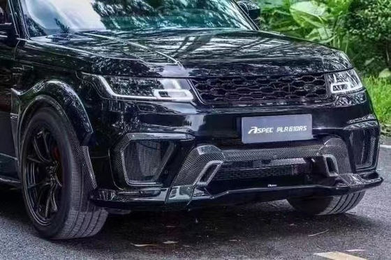 Runde ASPEC Style CF&amp; FRP Wide Body Kit Front Bumper Rear Bumper Side Skirt Fender for Land Rover RANGE ROVE SPORT 2014-2017