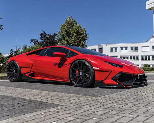 For Lamborghini LP580 LP610 Carbon Fiber Widebody Kit LP580 LP610 Upgraded PD-style Front and Rear Bumper Spoiler Widebody