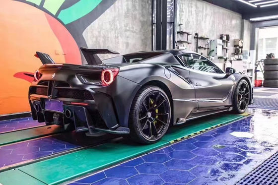 Auto Parts ForFerrari 488 Body Kit 488 Upgraded MSY Style Front and Rear Bumper Spoiler Carbon Fiber Body Kit