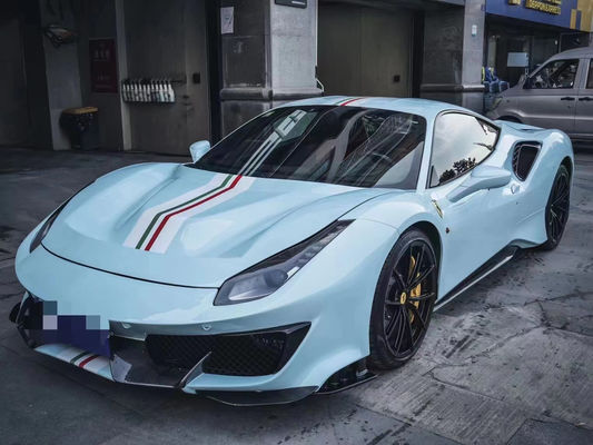 Auto Parts ForFerrari 488 Body Kit 488 Upgraded PistA-style Front and Rear Bumper Bonnet Spoiler Carbon Fiber Body Kit
