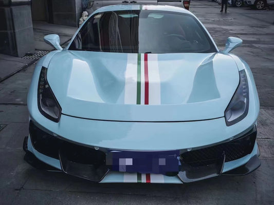 Auto Parts ForFerrari 488 Body Kit 488 Upgraded PistA-style Front and Rear Bumper Bonnet Spoiler Carbon Fiber Body Kit