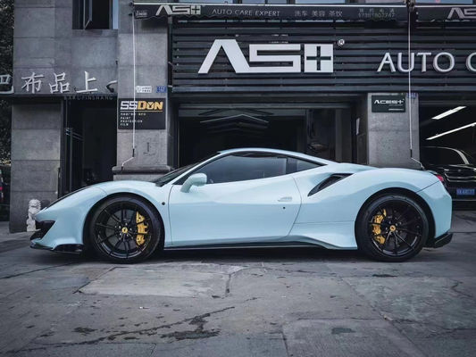 Auto Parts ForFerrari 488 Body Kit 488 Upgraded PistA-style Front and Rear Bumper Bonnet Spoiler Carbon Fiber Body Kit