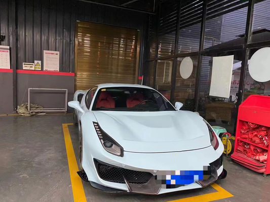 Auto Parts ForFerrari 488 Body Kit 488 Upgraded PistA-style Front and Rear Bumper Bonnet Spoiler Carbon Fiber Body Kit