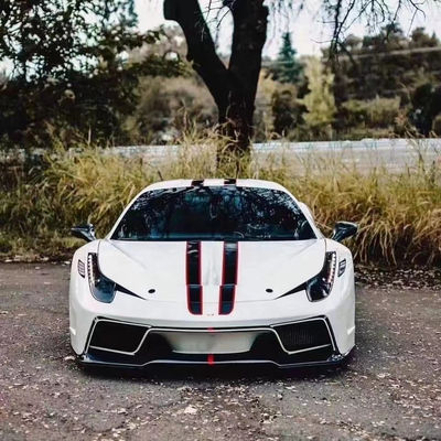 For Ferrari 458 Carbon Fiber Body Kit 458 Upgraded VORS Style Front and Rear Bumper Spoiler Side Skirt Body Kit