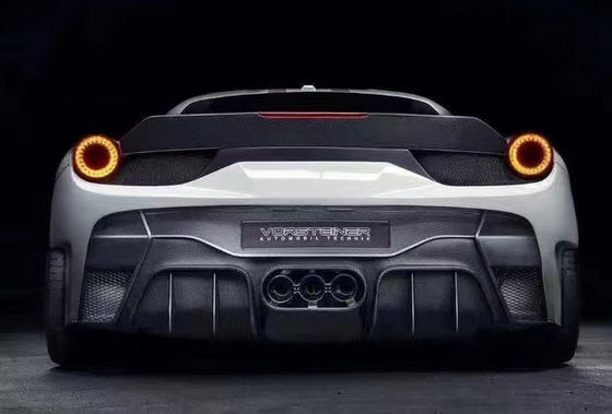 For Ferrari 458 Carbon Fiber Body Kit 458 Upgraded VORS Style Front and Rear Bumper Spoiler Side Skirt Body Kit