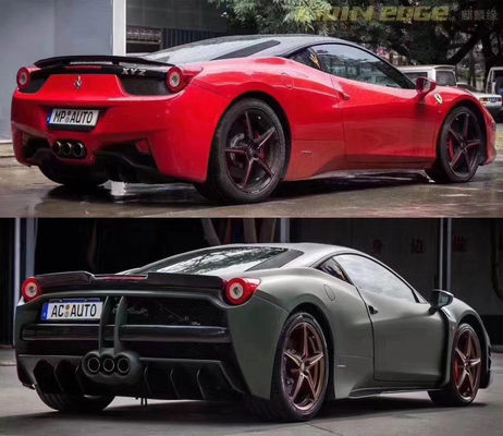 Auto Parts ForFerrari 458 Body Kit 458 Upgraded Misha Style Front and Rear Bumper Side Skirt Hood Spoiler Body Kit