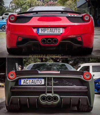 Auto Parts ForFerrari 458 Body Kit 458 Upgraded Misha Style Front and Rear Bumper Side Skirt Hood Spoiler Body Kit