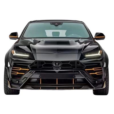 For Lamborghini Urus Carbon Fiber Body Kit Urus Upgraded VORS Style Carbon Fiber Front Lip Diffuser Spoiler Hood with Wide-body