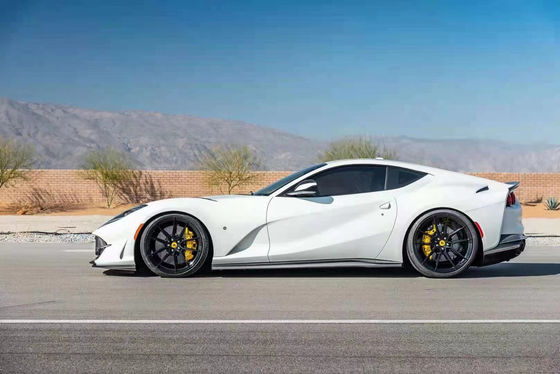 Dry Carbon Fiber  for Ferrari 812 Carbon Fiber Body Kit 812 Upgraded Nivic Style Front Lip Diffuser Spoiler Hood