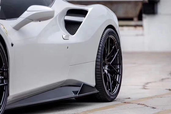 For Ferrari 488 Carbon Fiber Body Kit 488 Upgraded Vors Style Carbon Fiber Front Lip Diffuser Spoiler Body Kit