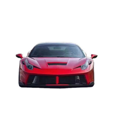 For Ferrari 458 Carbon Fiber Body Kit 458 Upgraded PD Style Front and Rear Bumper Spoiler Hood Body Kit