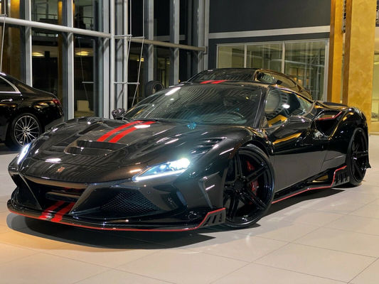 For Ferrari F8 Carbon Fiber Body Kit  F8 Upgraded KEYVANY Style Front Shovel Diffuser Spoiler Body Kit