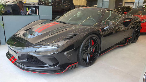 For Ferrari F8 Carbon Fiber Body Kit  F8 Upgraded KEYVANY Style Front Shovel Diffuser Spoiler Body Kit