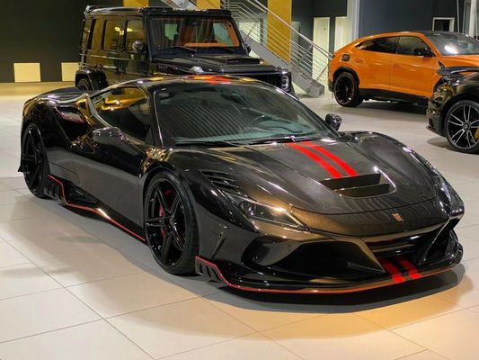 For Ferrari F8 Carbon Fiber Body Kit  F8 Upgraded KEYVANY Style Front Shovel Diffuser Spoiler Body Kit