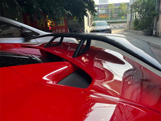 For Ferrari F8 Carbon Fiber Spoiler F8 Upgraded Novi Style Carbon Fiber Tail Spoiler