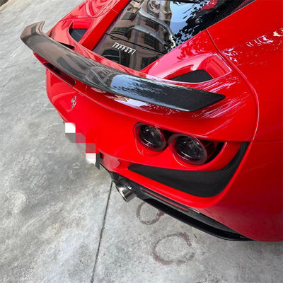 For Ferrari F8 Carbon Fiber Spoiler F8 Upgraded Novi Style Carbon Fiber Tail Spoiler