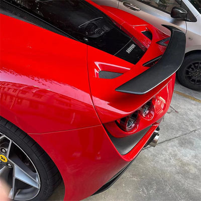 For Ferrari F8 Carbon Fiber Spoiler F8 Upgraded Novi Style Carbon Fiber Tail Spoiler